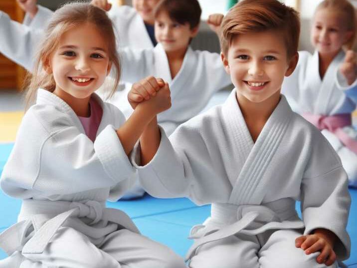 Children enjoying Judo classes, building confidence and camaraderie.