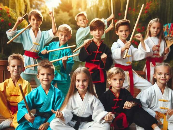 Incorporate images of kids performing Kung Fu forms 