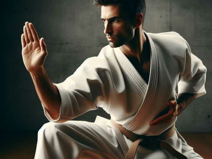 A martial artist demonstrating disciplined movements