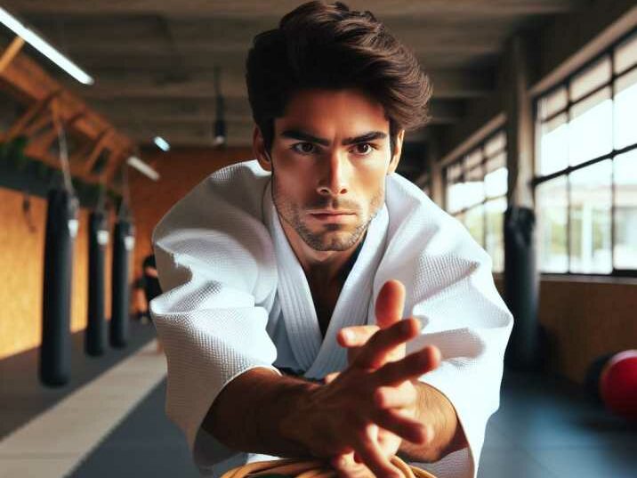 Young martial artist engaging in an obstacle course emphasizing holistic development