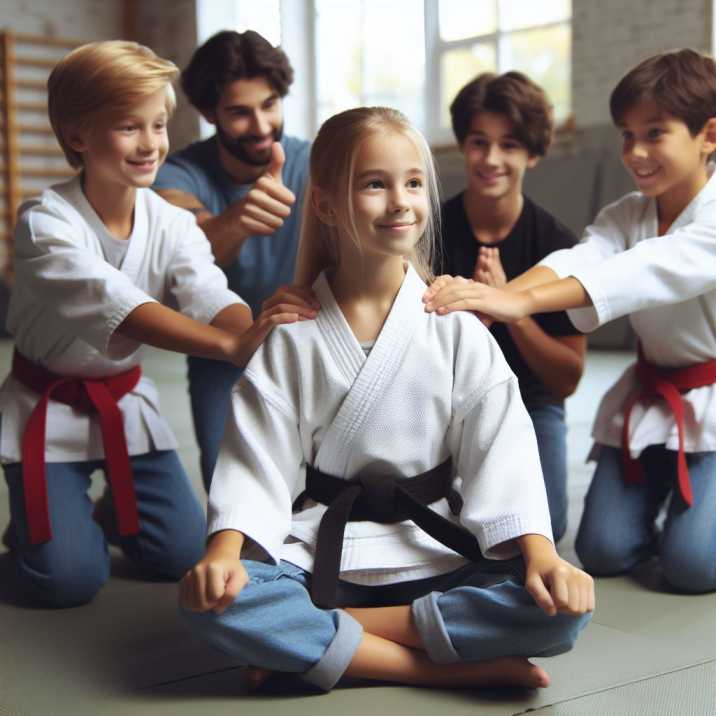 Young martial artist demonstrating discipline and focus, emphasizing the positive impact of Kids Martial Arts on character development