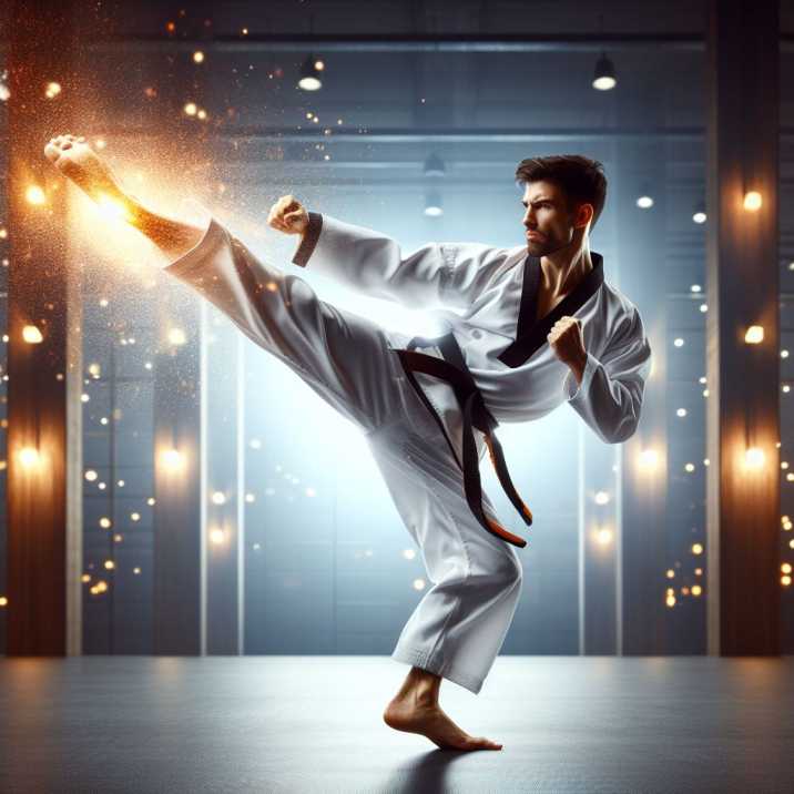 Taekwondo Grandmaster in Action