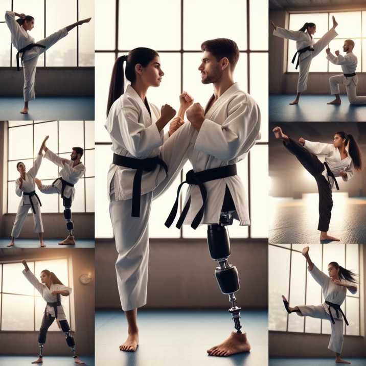 Para Karate training