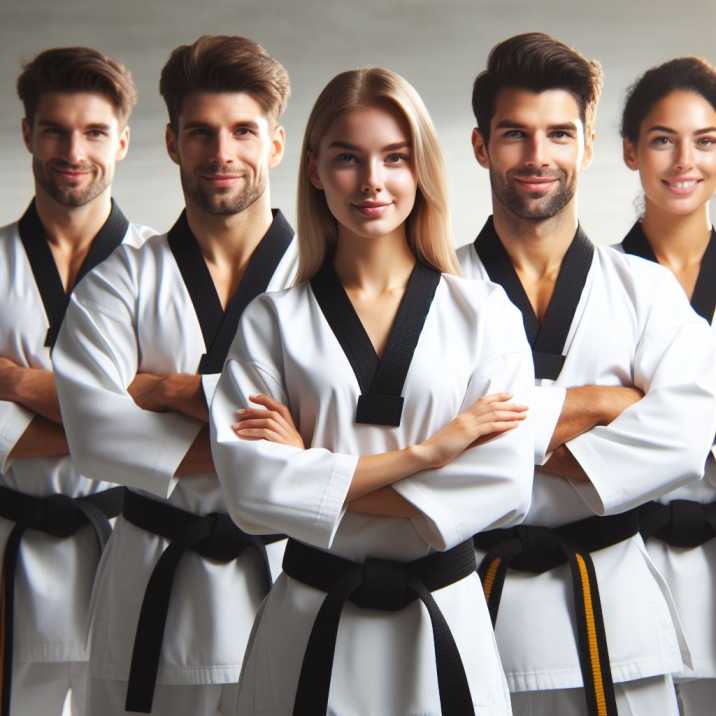 black belt in Taekwondo