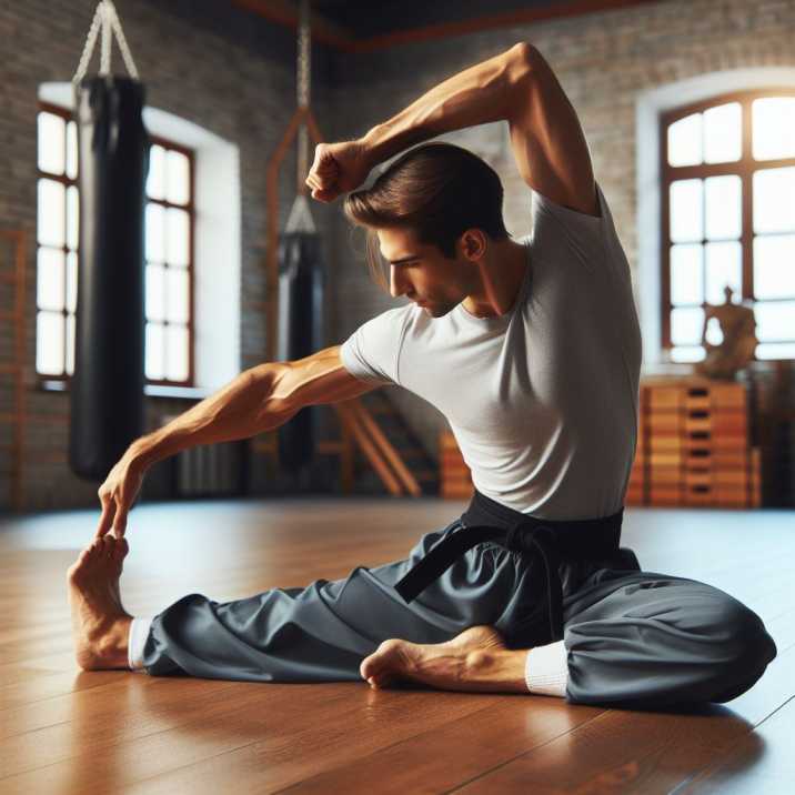 Kung Fu training develops flexibility