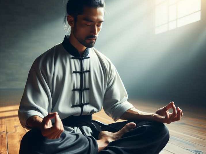 Kung Fu Master Meditating