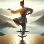 Kung Fu practitioner in meditative stance