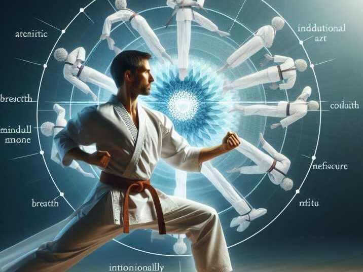 Visualization of a Karate practitioner executing a perfect technique