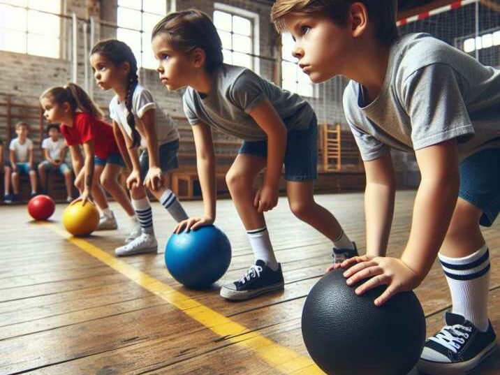 Children are following specific strategies for playing dodgeball