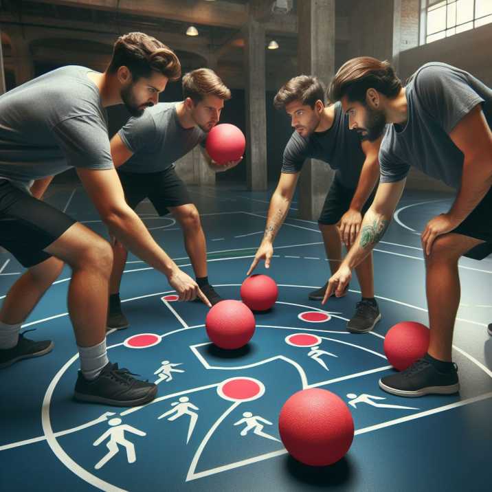 Team coordination in dodgeball