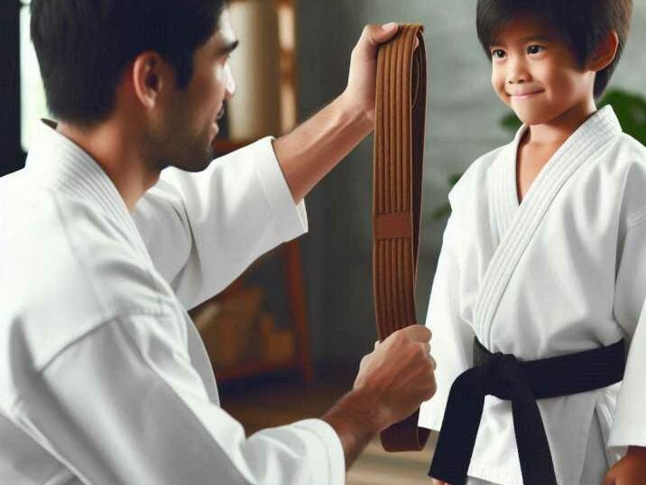  Child Receiving Martial Arts Belt