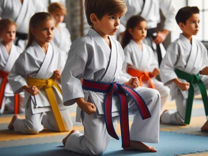  Kids Practicing Karate