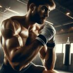 Mixed Martial Arts Fighter Training in Gym