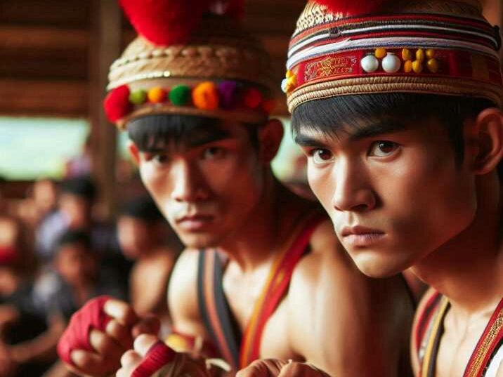 Lethwei Fighters Preparing