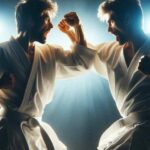 Kyokushin Karate Practitioners Sparring