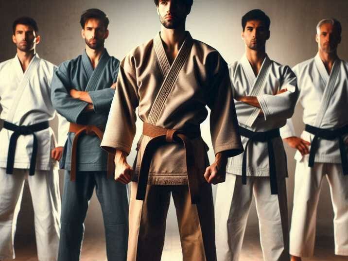 Different types of martial arts uniforms