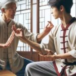 Tai Chi Quan instructor guiding a student