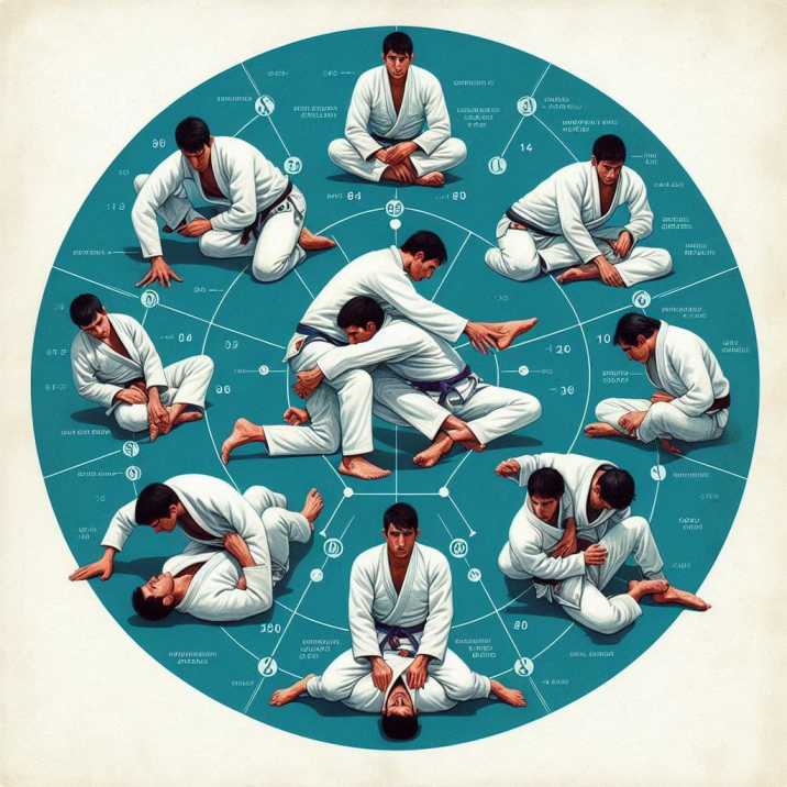 Diagram showing key Jiu Jitsu pressure points