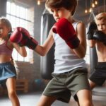 Kids Practicing Kickboxing for Fitness