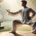 Sitan Tai Chi practitioner in a park