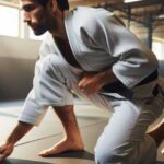 A practitioner performing Brazilian Jiu-Jitsu Warm-Up Drills