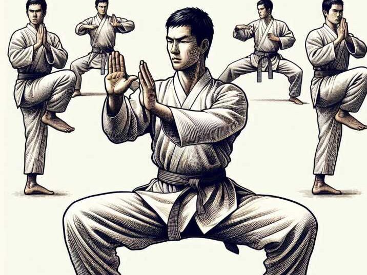 Different Martial Arts Poses