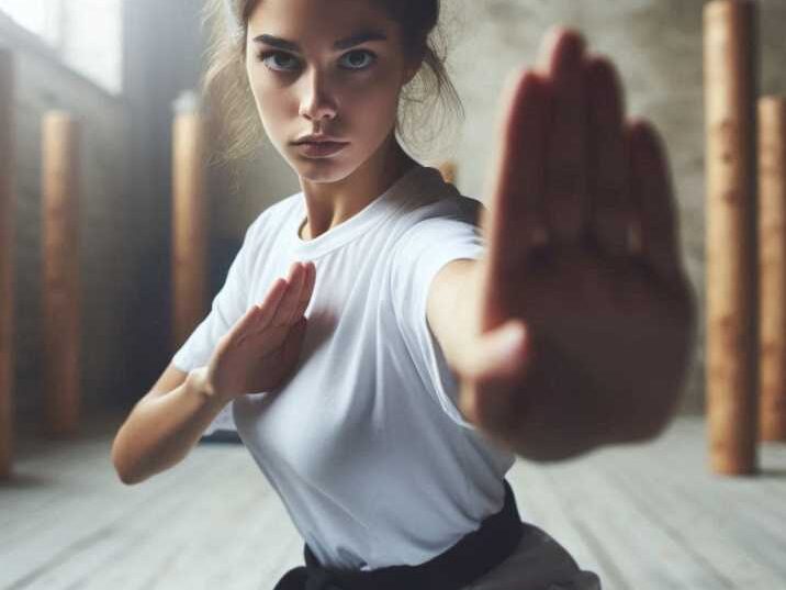 A artist practicing Best Forms of Martial Arts for Self-Defense