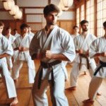 Students practising katas in a dojo best Karate styles