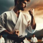 Karate training for beginners