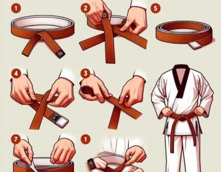 Step-by-step How to Tie a Taekwondo Belt.