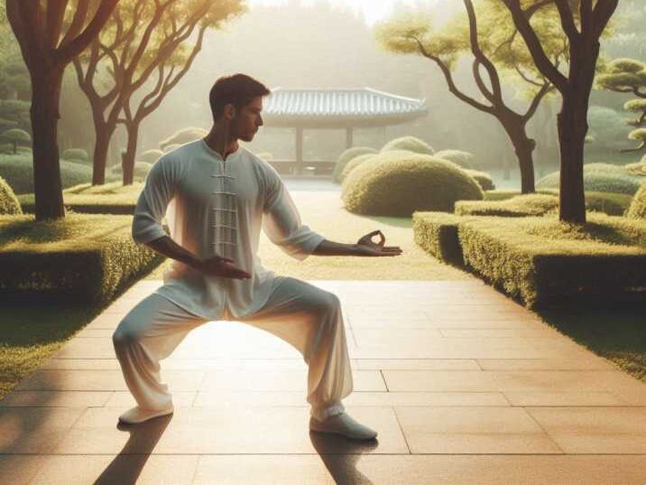 Tai Chi training outdoors