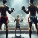 fighters of different Muay Thai Weight Categories facing off in the ring